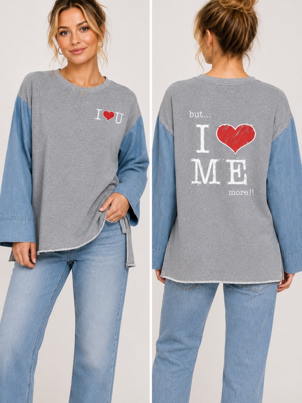 POL “I Love You /But I Love Me Mire” sweatshirt